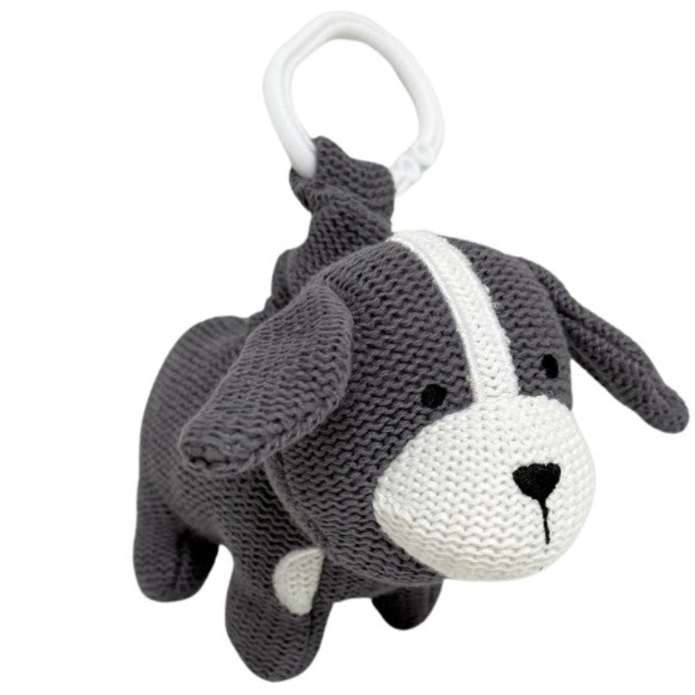 es kids Knitted Pram Toy - Dog