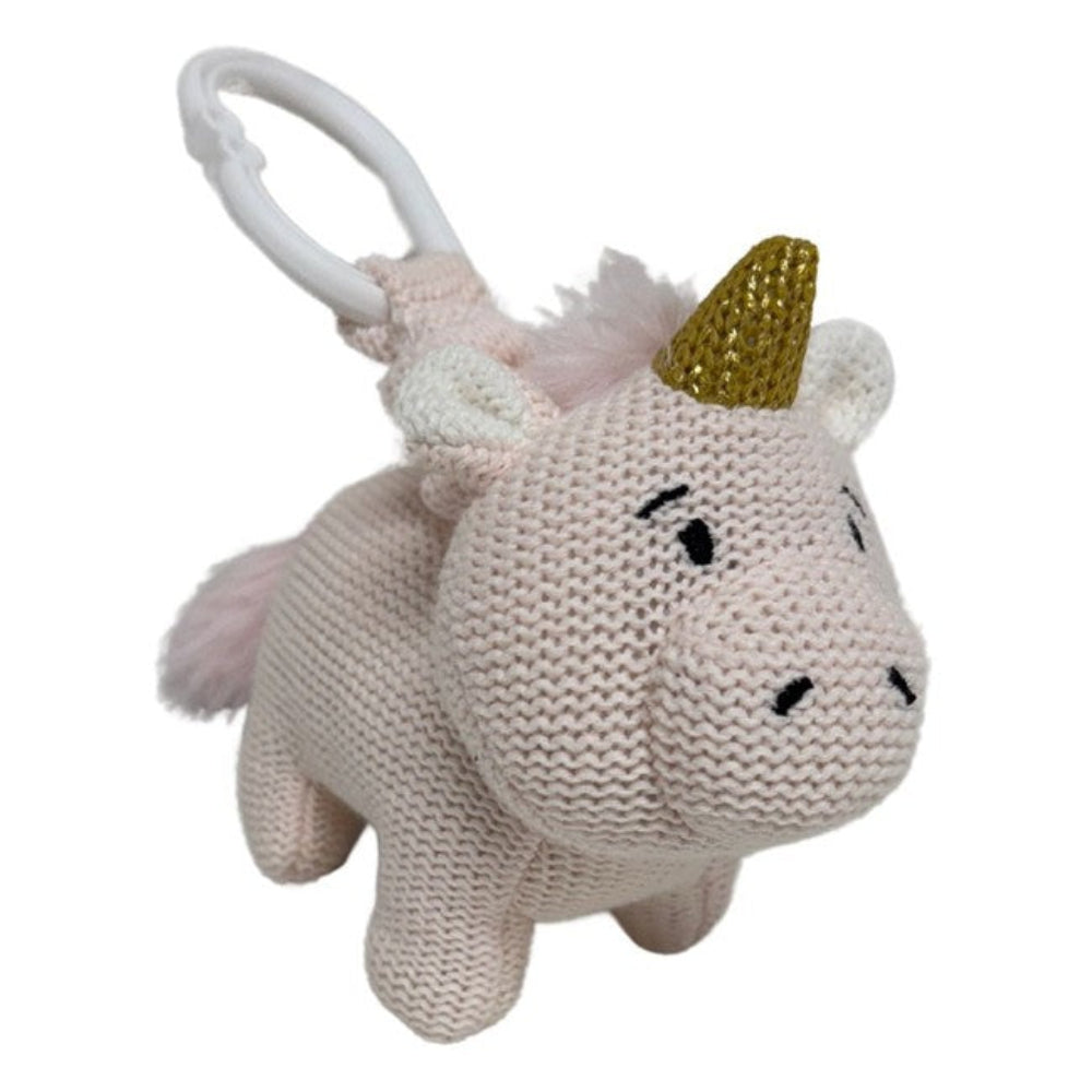 es kids Knitted Pram Toy - Unicorn