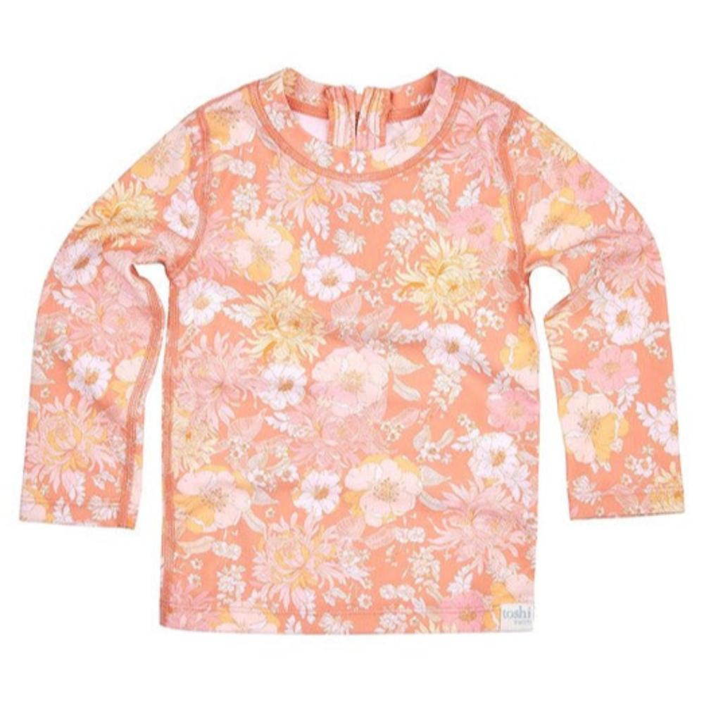 Toshi Swim Rashie Long Sleeve - Tea Rose