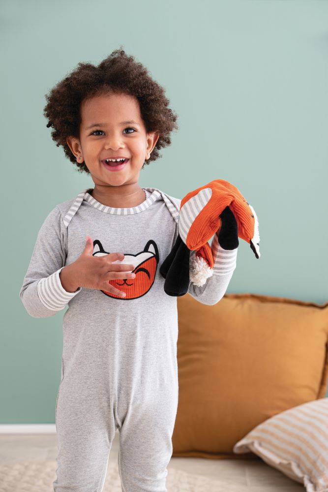 Love To Dream Footless Self Soothing Romper - Lyric the Fox