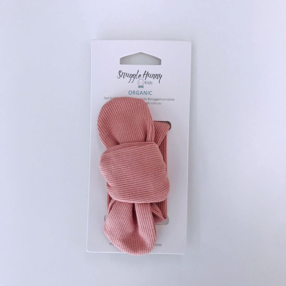 Snuggle Hunny Kids Rose Ribbed Topknot