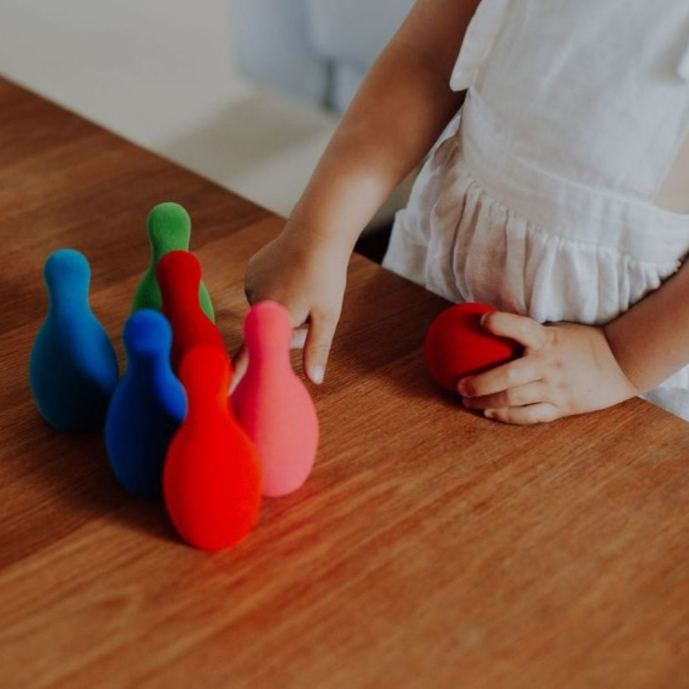 Rubbabu Bowling Set - 14cm