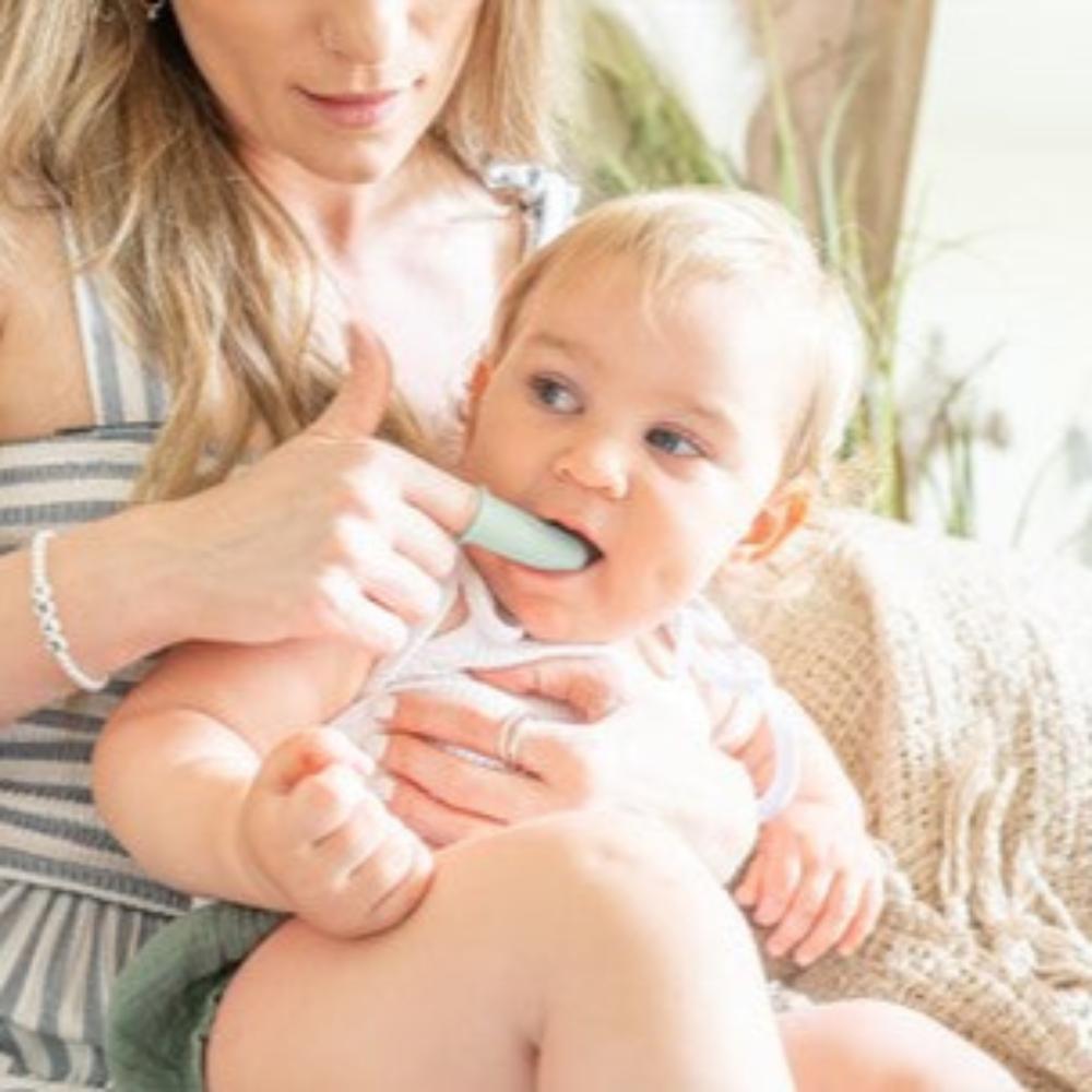 Cherub Baby Silicone Finger Toothbrush and Case