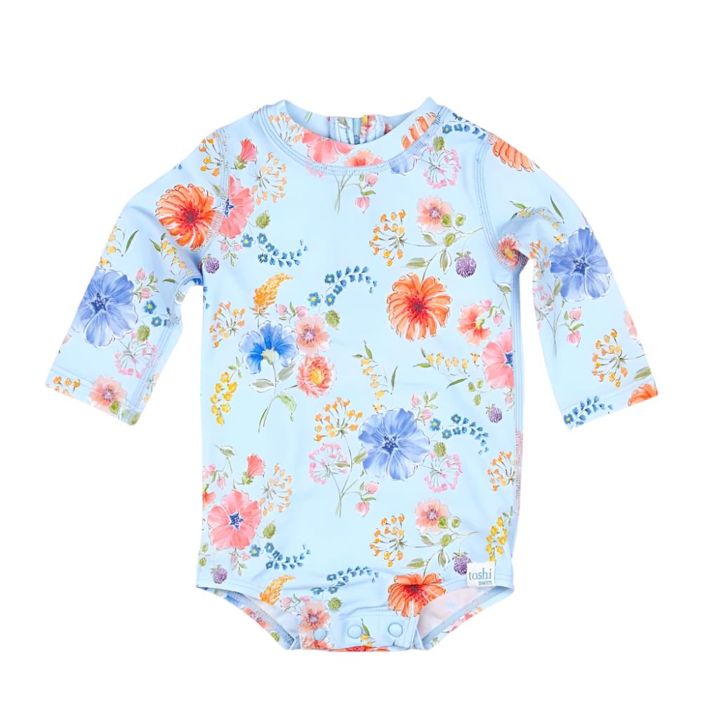 Toshi Swim Baby Onesie Long Sleeve - Atlantis