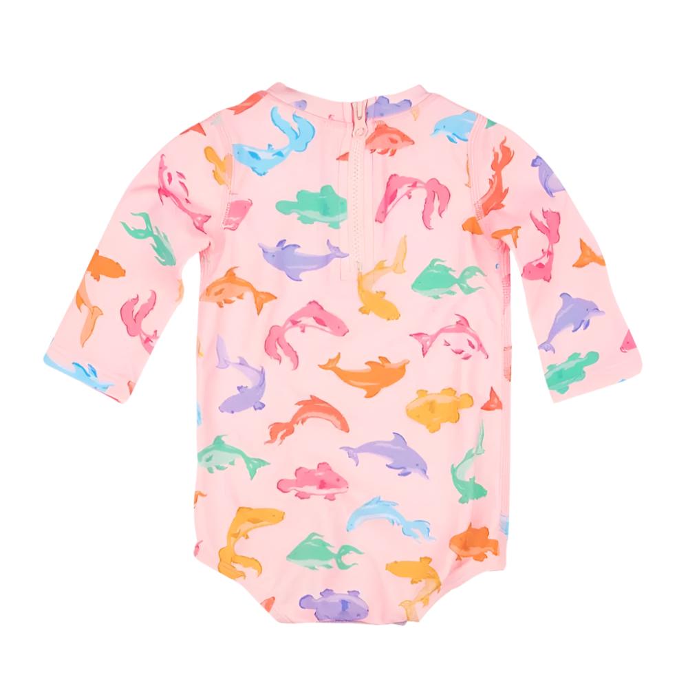 Toshi Swim Baby Onesie Long Sleeve - Dishy Fishy