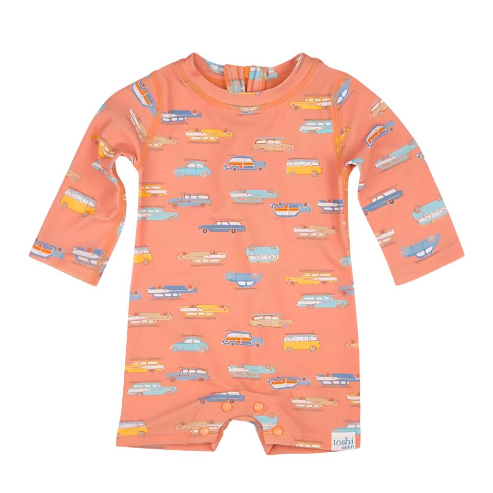 Toshi Swim Baby Onesie Long Sleeve - Surfs Up