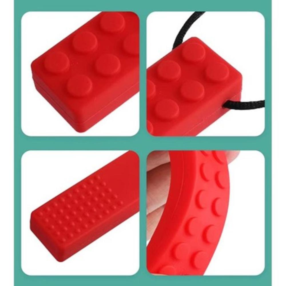 Sensory Safari Sensory Necklace Block - Red