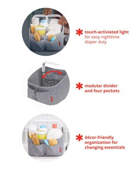 Skip Hop Light Up Diaper Caddy - Oat