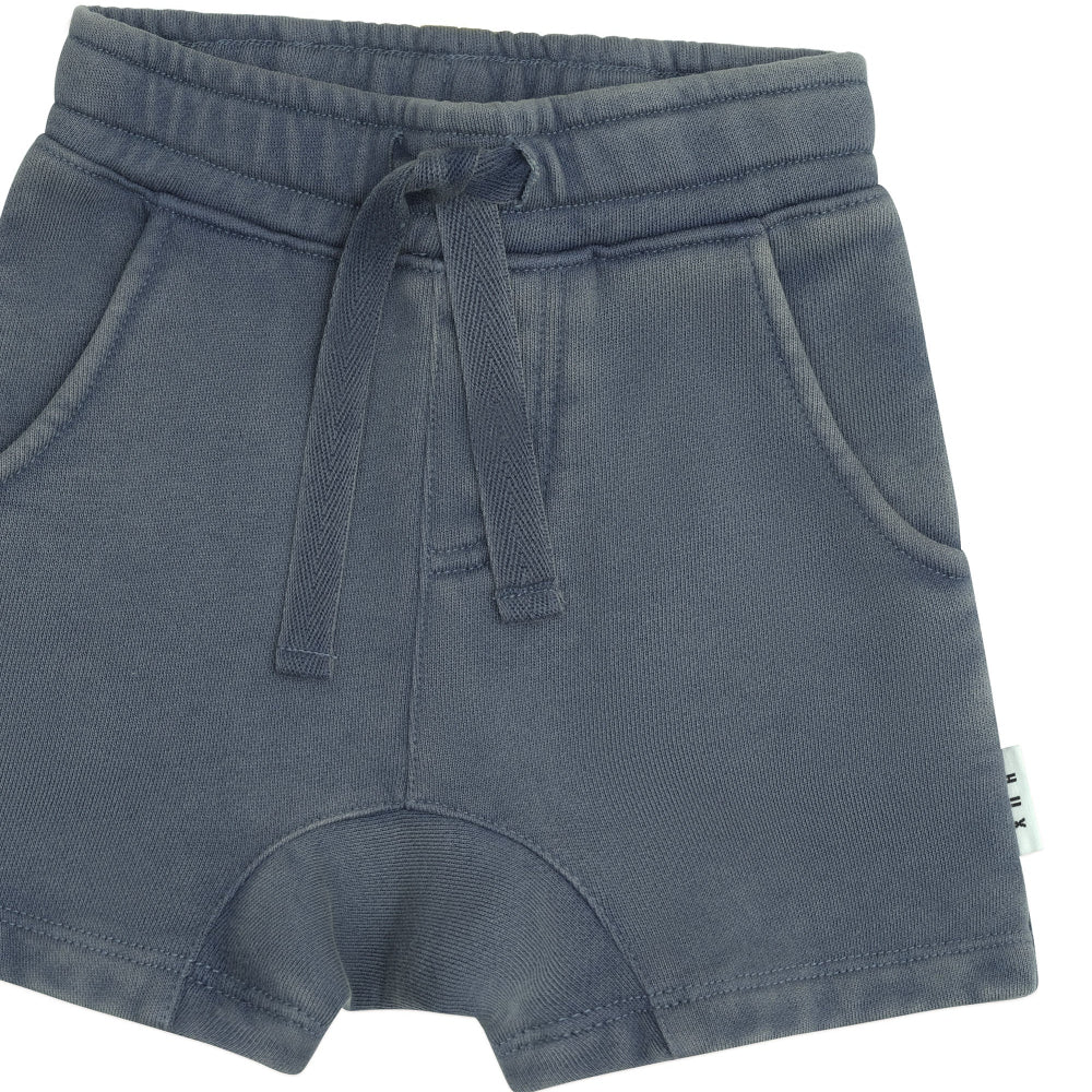 Huxbaby Slouch Short - Washed Navy