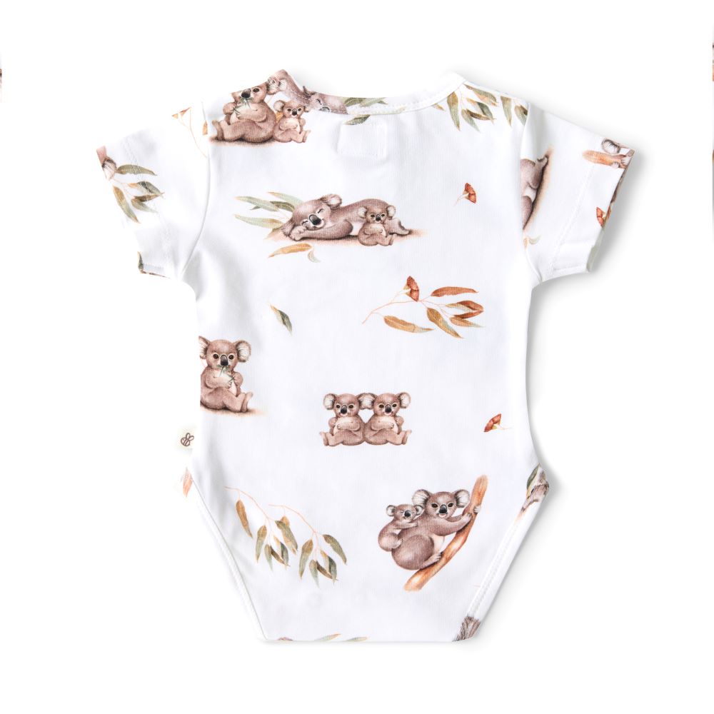 Snuggle Hunny Short Sleeve Bodysuit - Koala