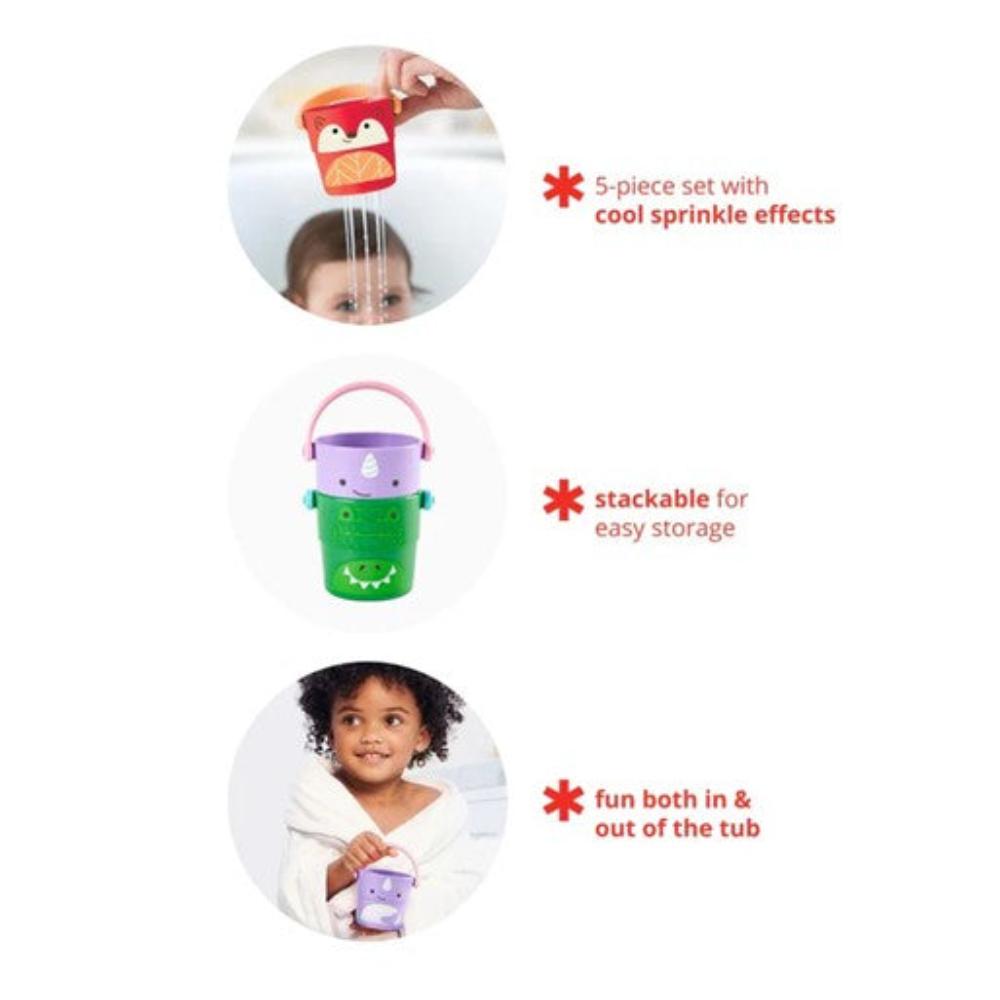 Skip Hop Zoo Stack & Pour Buckets - Pastel