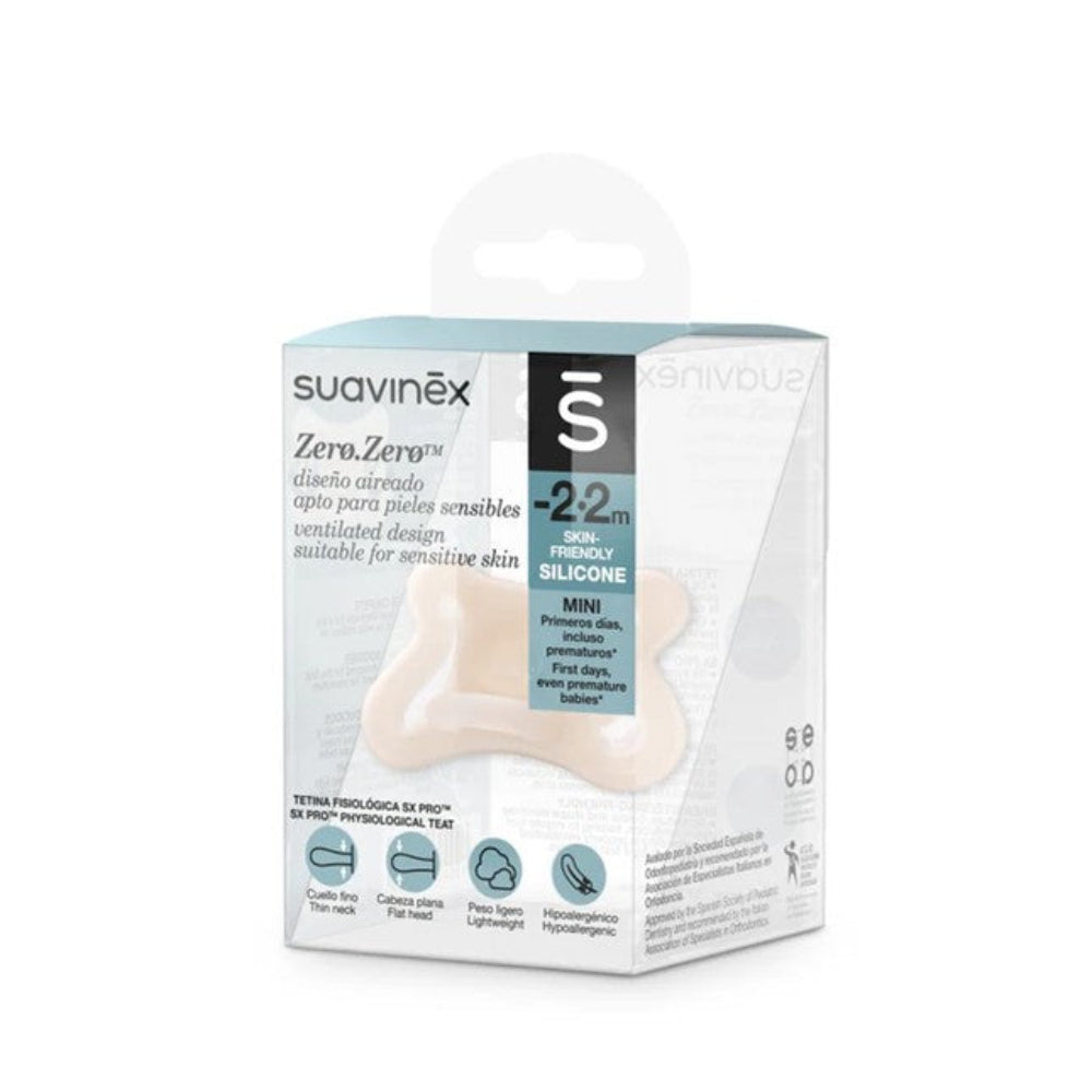 Suavinex Zero Zero Physiological Air Flow Silicone Soother -2 to 2M