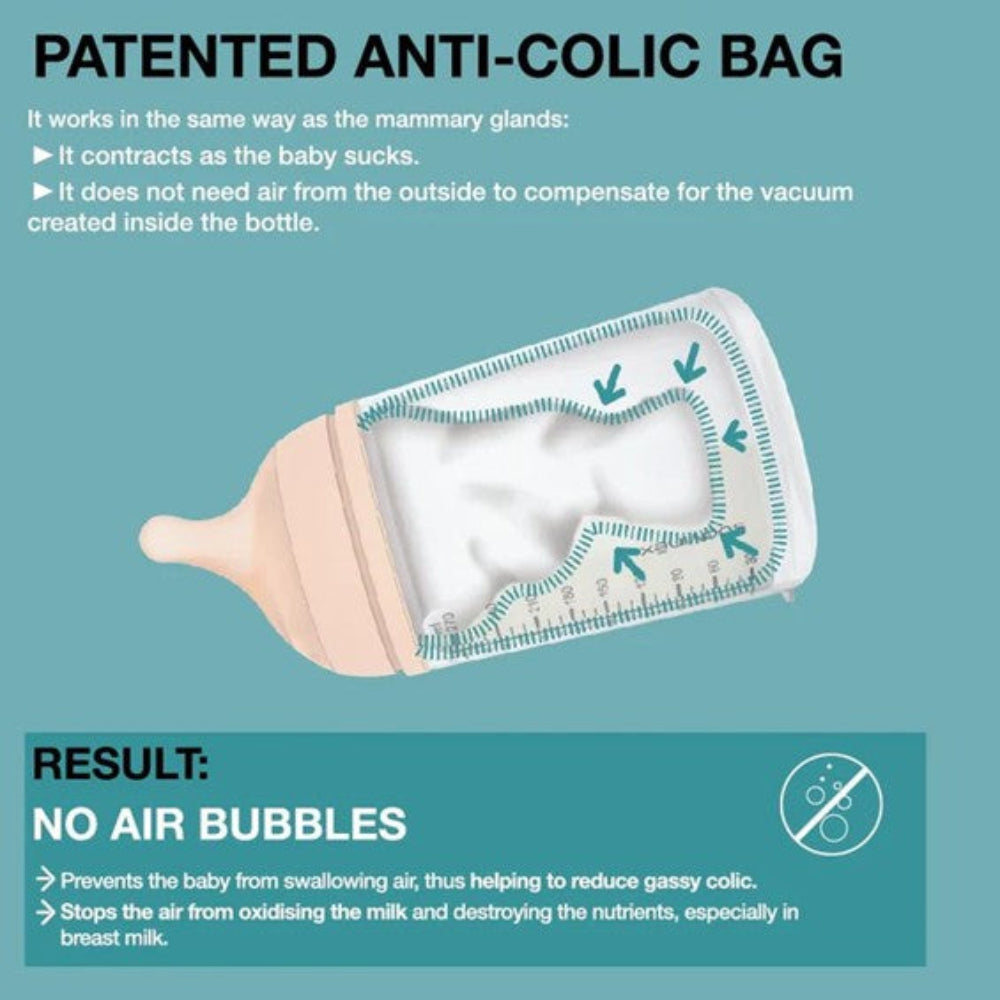 Suavinex Zero Zero Anti Colic Bottle - 180 ml Slow Flow 0M+