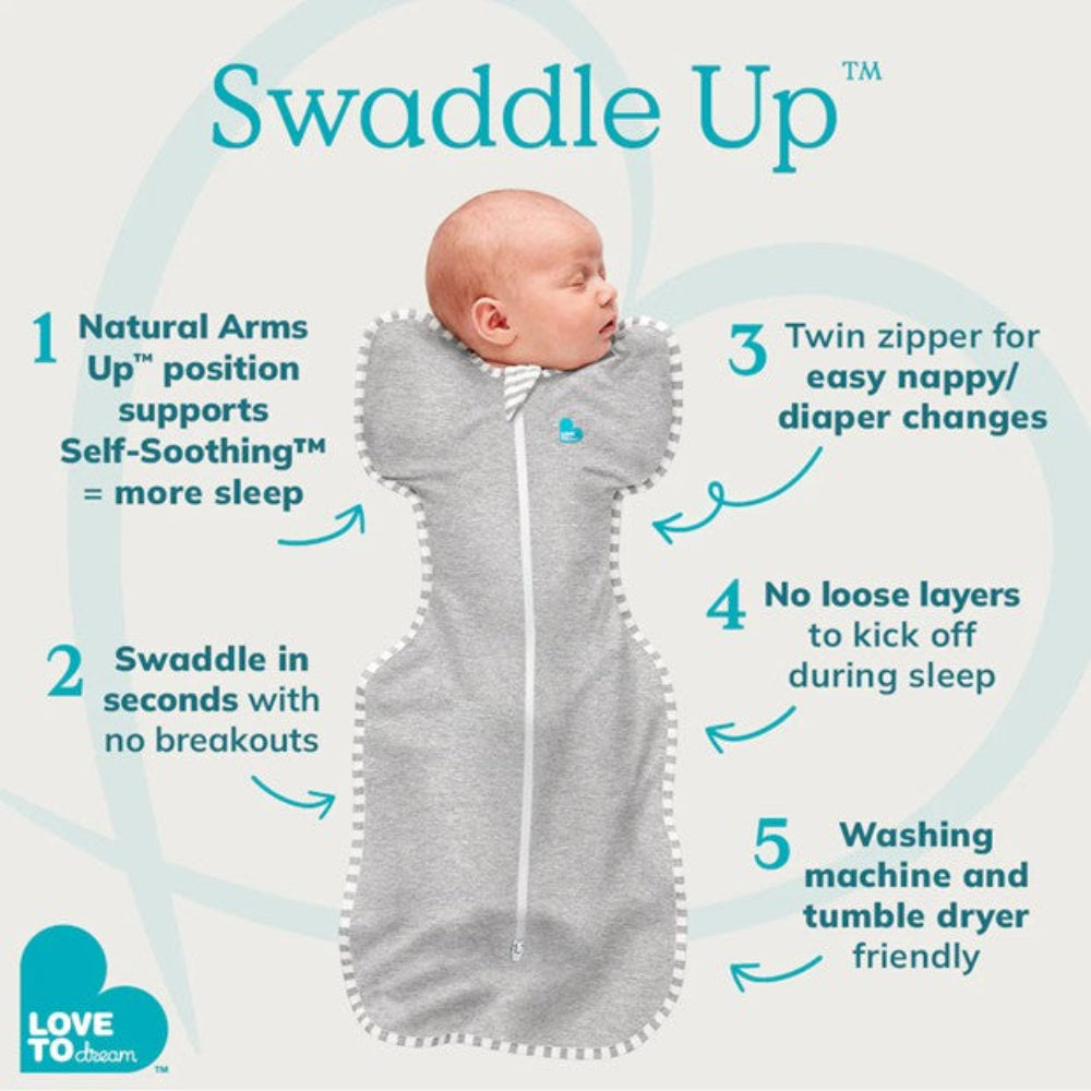 Love To Dream Swaddle Up Warm 2.5 Tog - Dreamer White