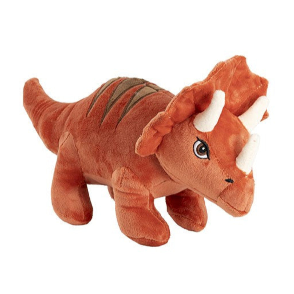 Teddytime Tank Triceratops Dinosaur Plush - Orange