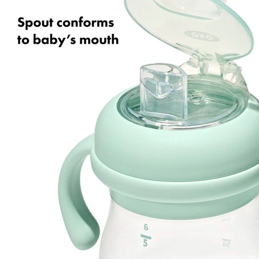 OXO Tot Transitions Soft Spout Sippy Cup With Removable Handles - Opal
