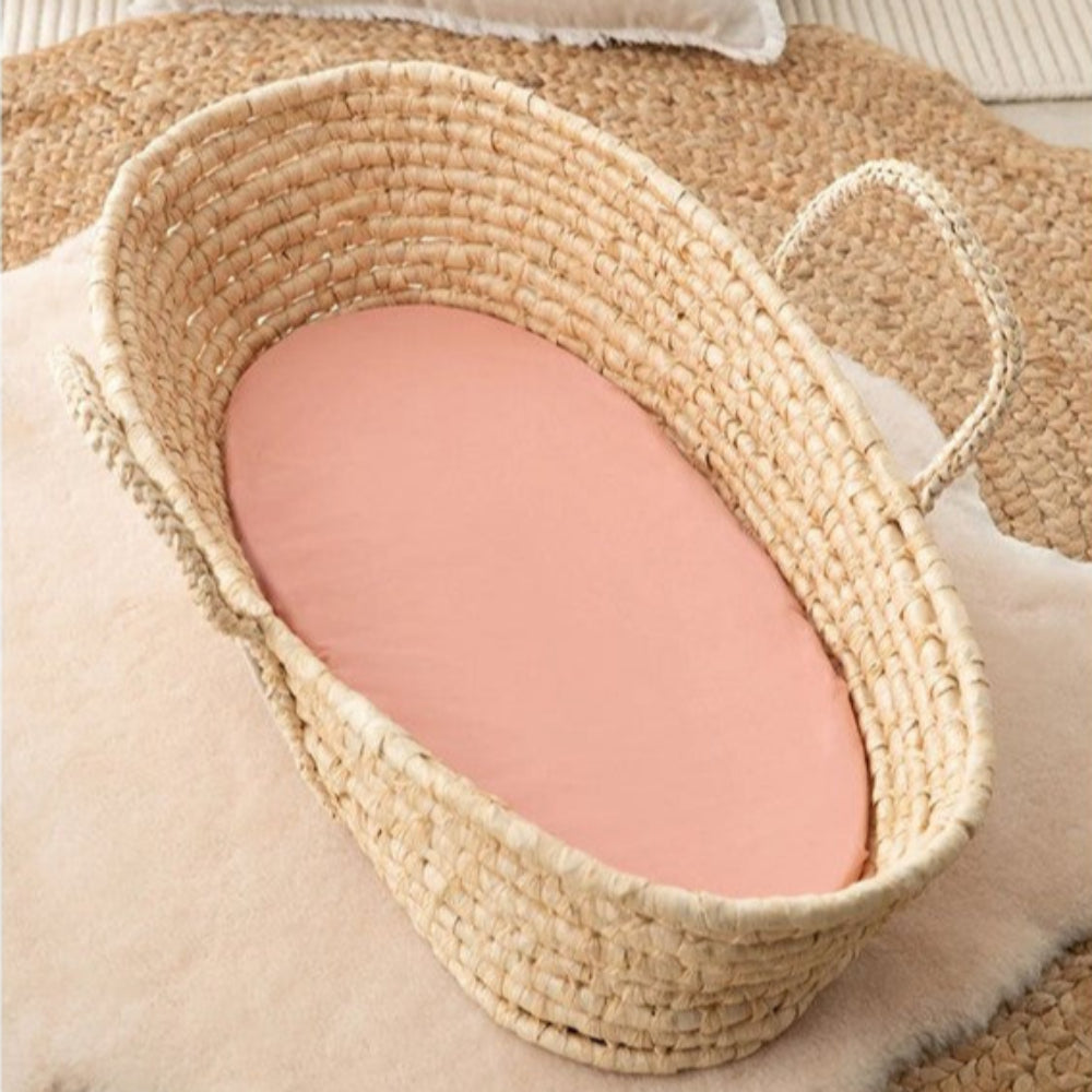 Love To Dream 2-in-1 Waterproof Sheet/Mattress Protector - Bassinet - Rose