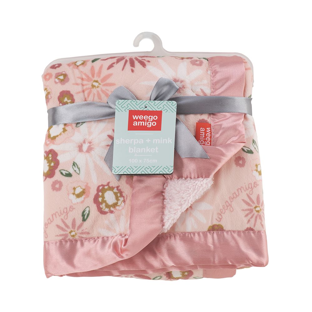 Weegoamigo Sherpa and Mink Blanket - Anne Hopaway Bunny