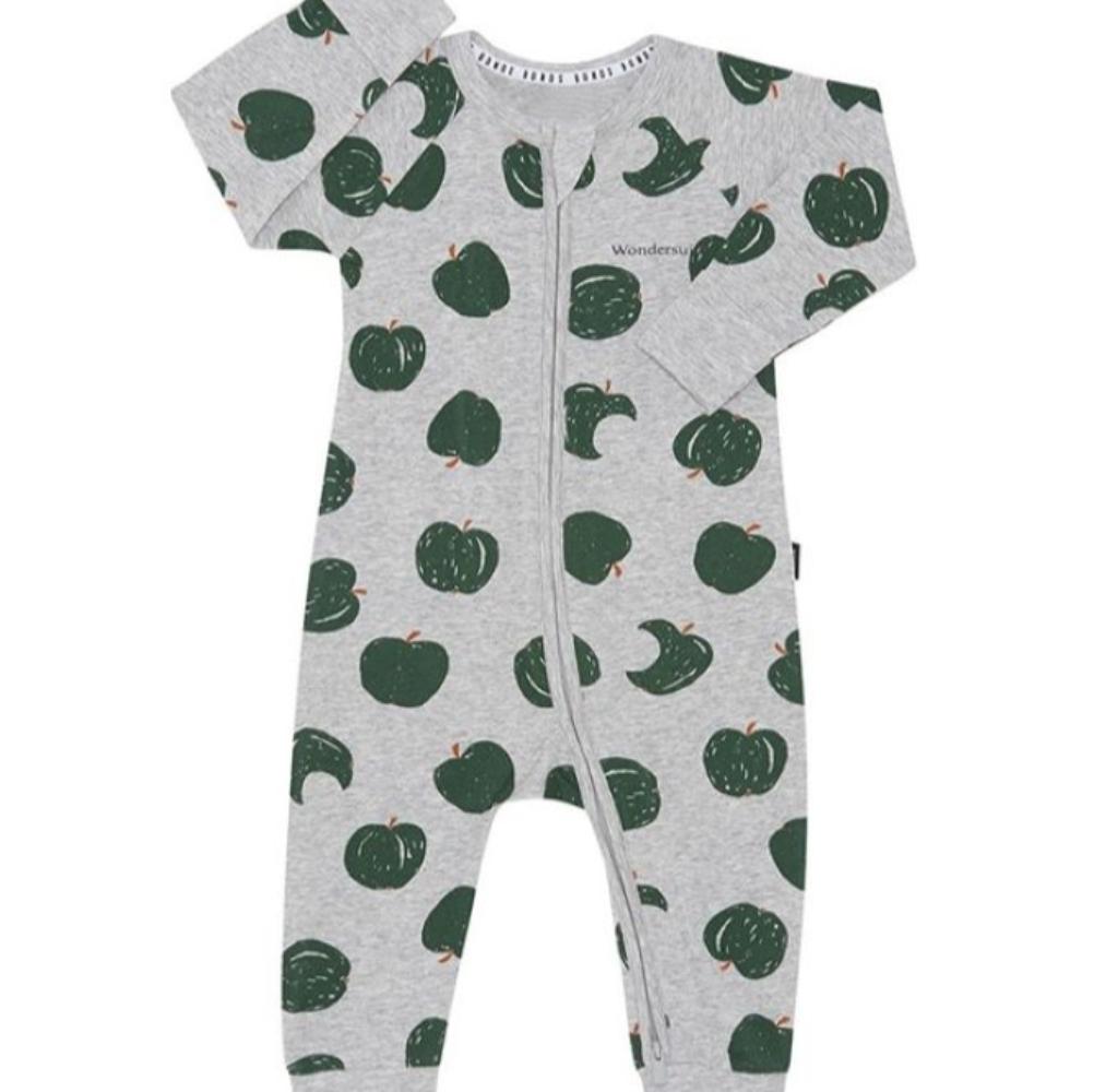 Bonds Zip Wondersuit - Apple A Day Grey Marle