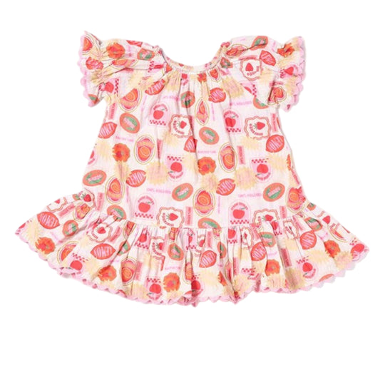 Walnut Alexa Dress - Frutas Fescas