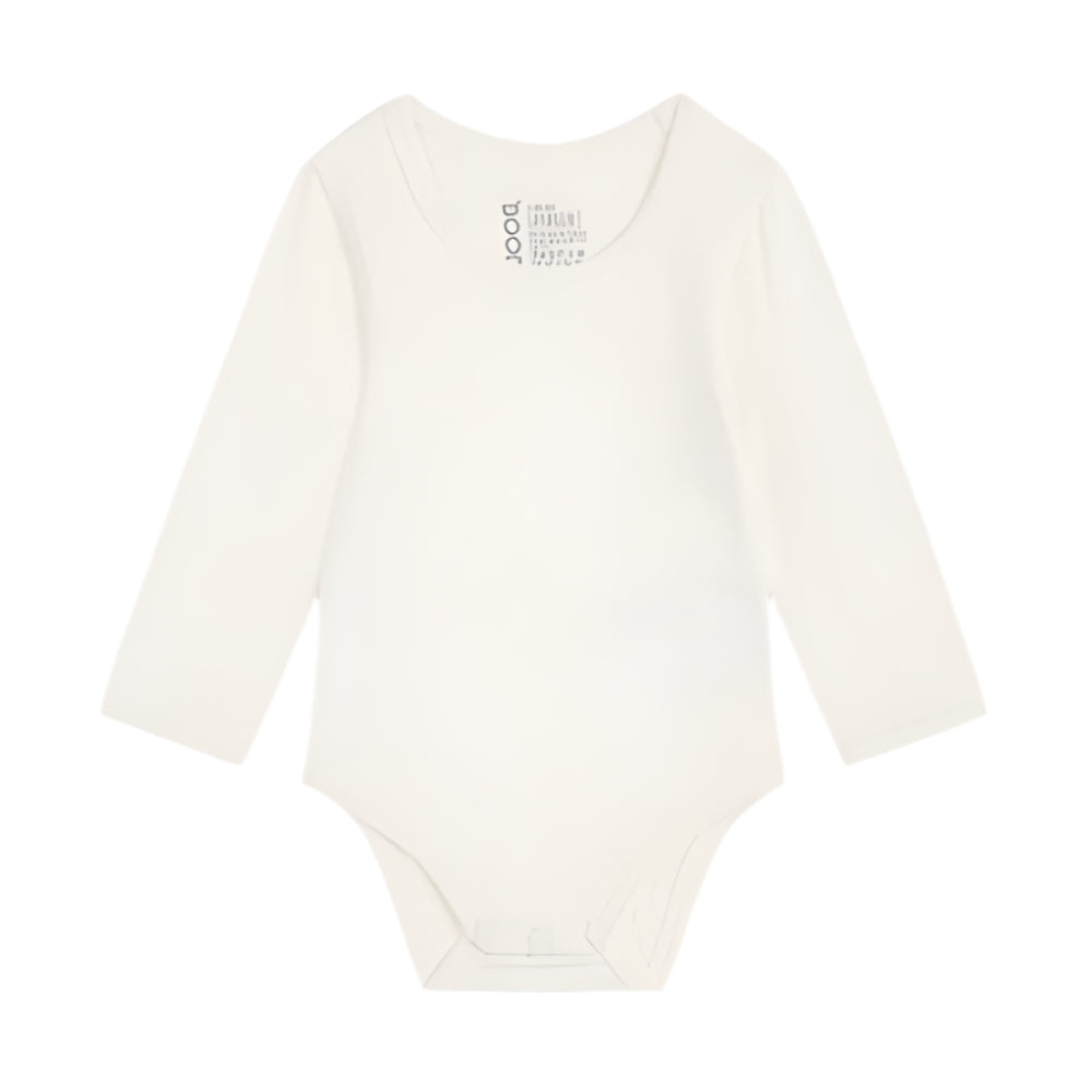 Boody Baby Long Sleeve Bodysuit - Natural White
