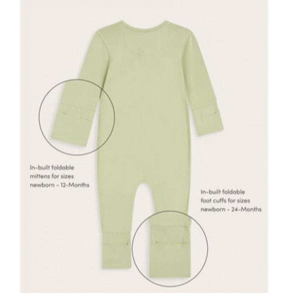 Boody Baby Long Sleeve Romper - Sage