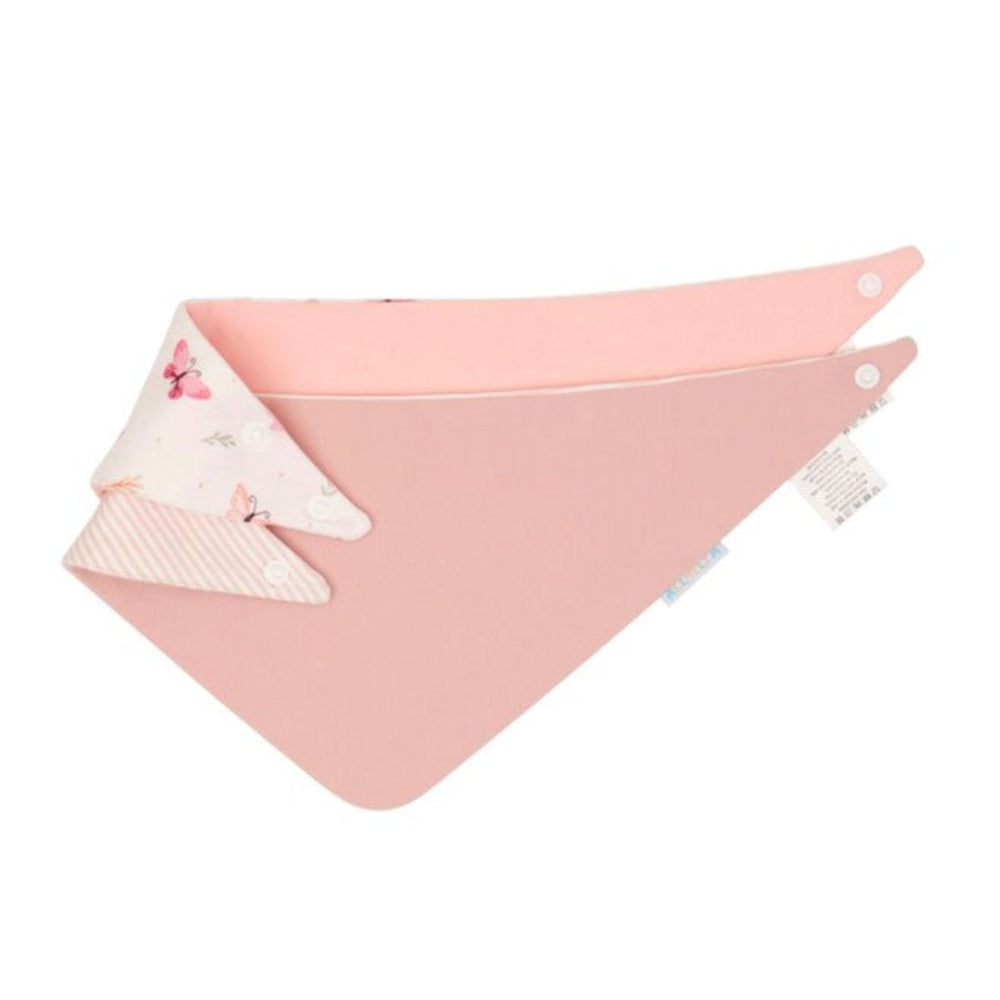 All4Ella Reversible Bandana Bibs - 2 pk - Sweet Butterfly