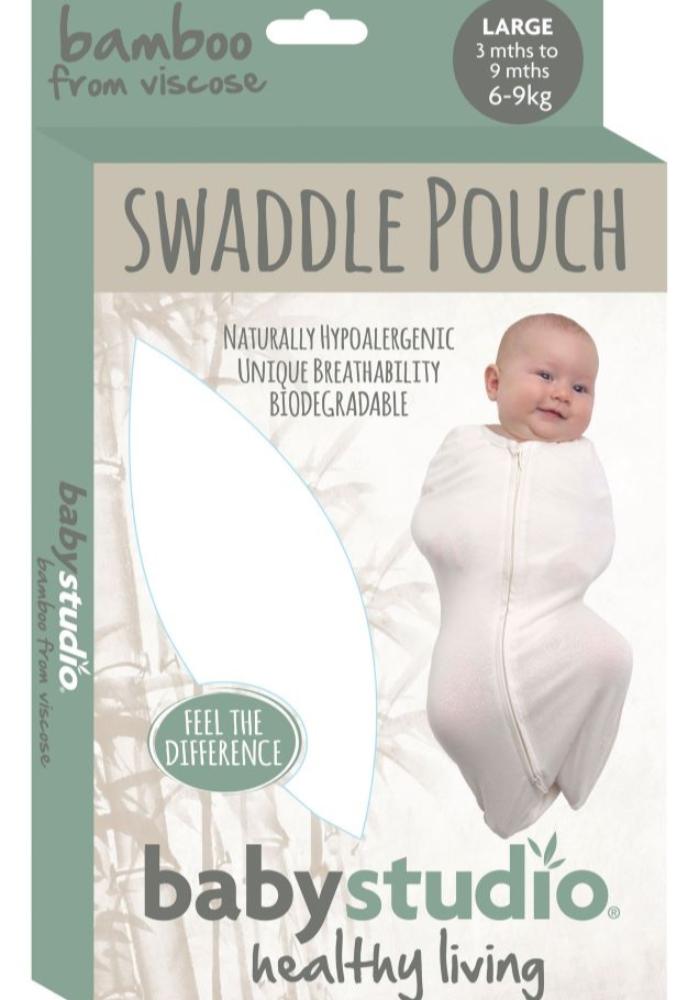 Baby Studio Bamboo Viscose Swaddlepouch - Dusty Pink