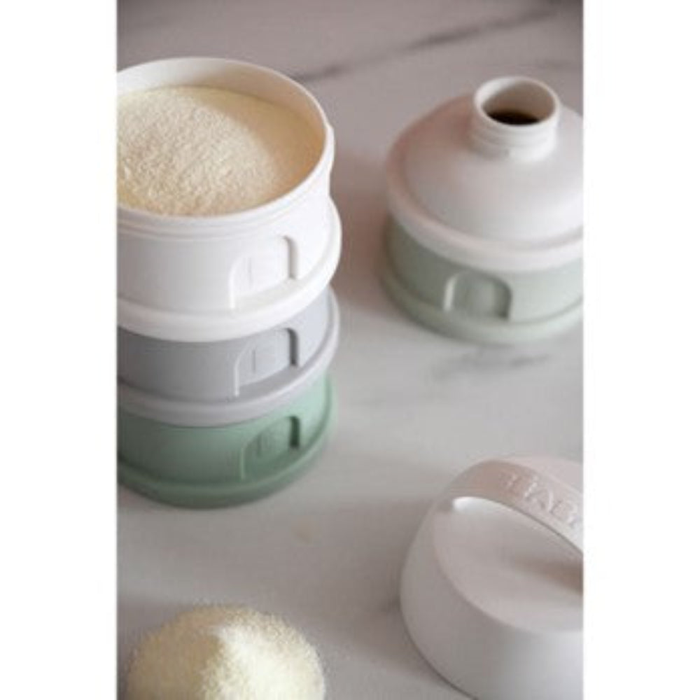 Beaba Formula & Snack Container - Sage Green/Cotton