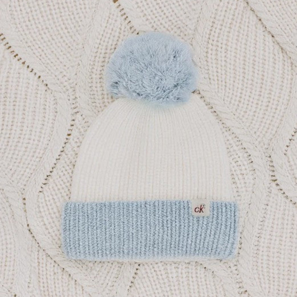 Confetti Kidz Knit Beanie - Soft Blue - 0-6 m