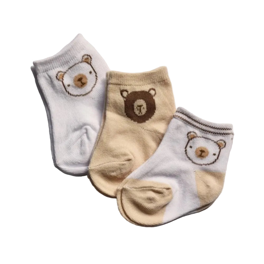 Playette Fashion Socks 3 pk - Bear