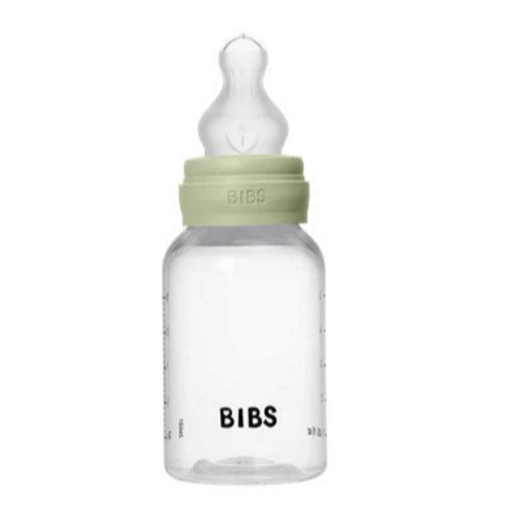 Bibs BPA Free Bottle 150ml Slow Flow - Silicone Teat - Sage