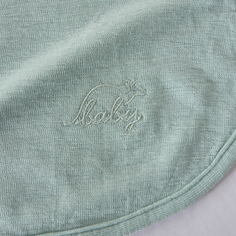 Merino Baby Premium Wool Blanket - Silt Green