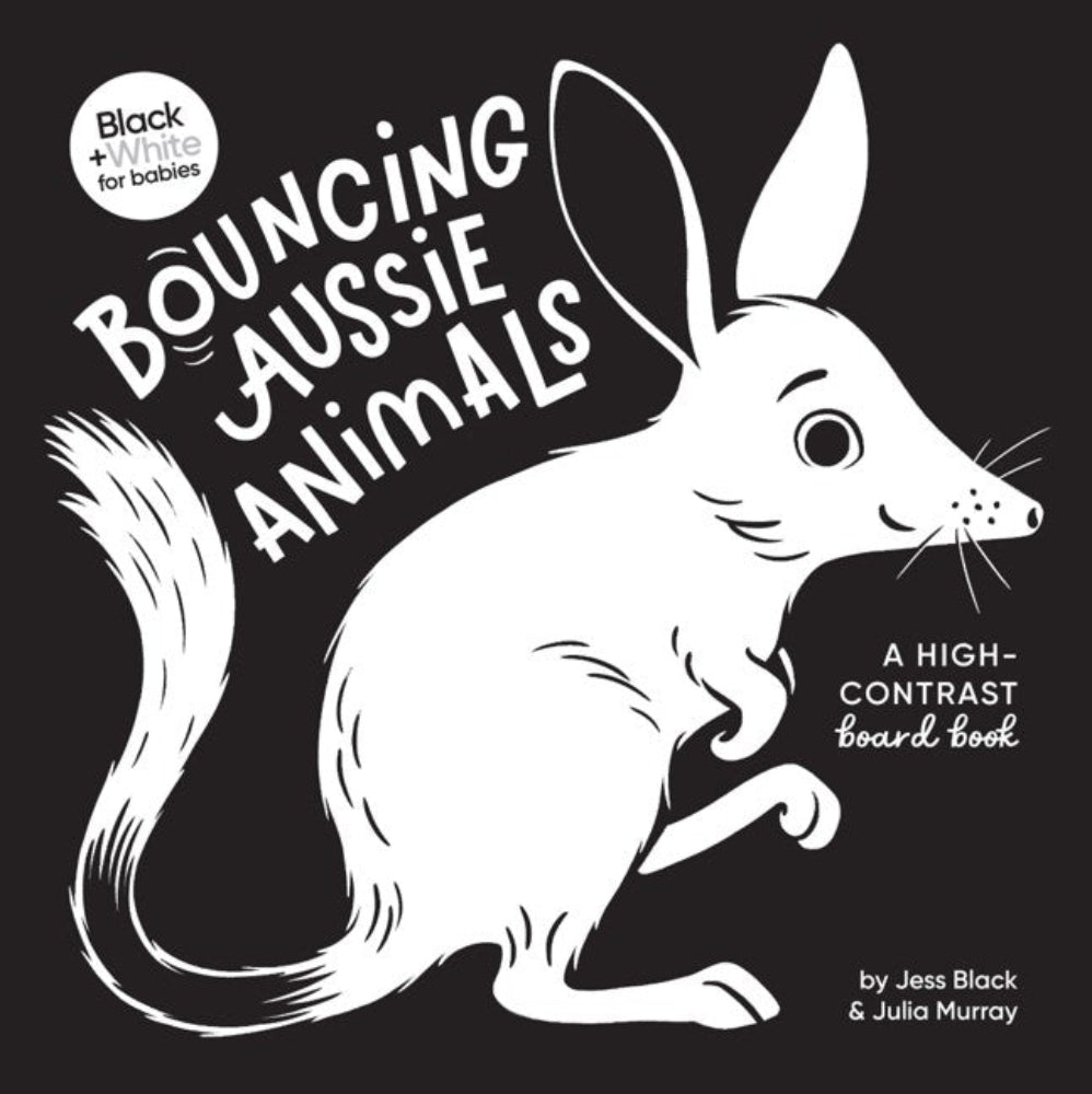 Bouncing Aussie Animals - Black and White board book