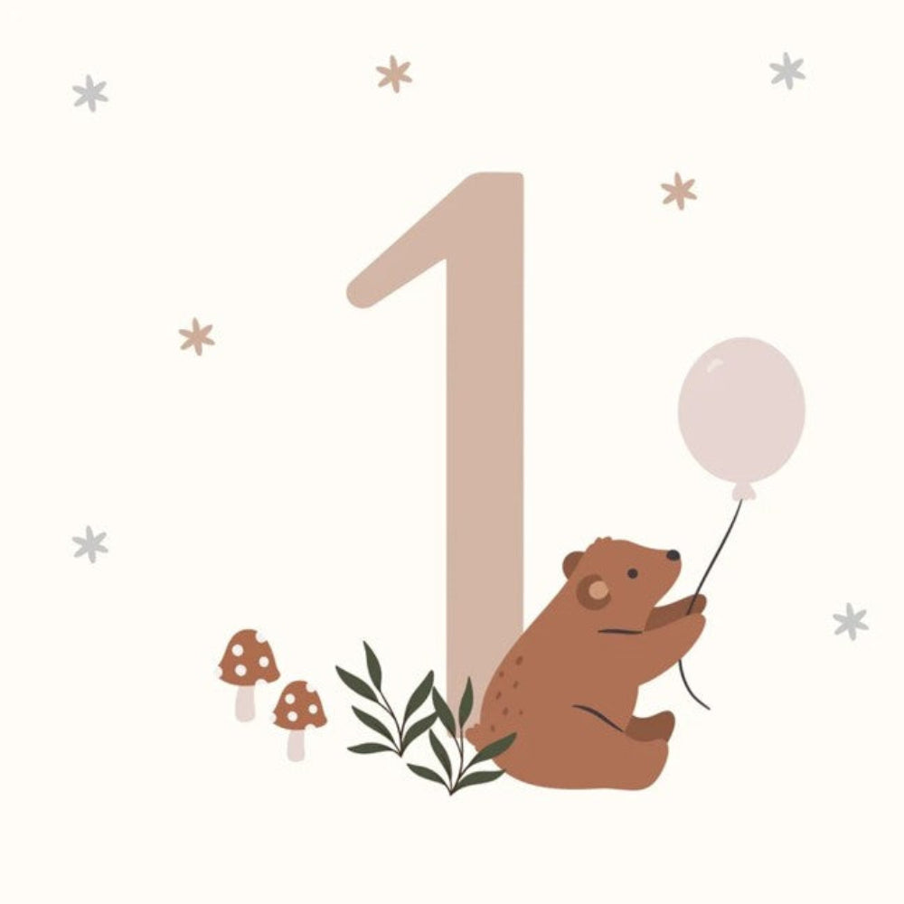 Petite Vous Greeting Card - Happy Birthday Bear 1