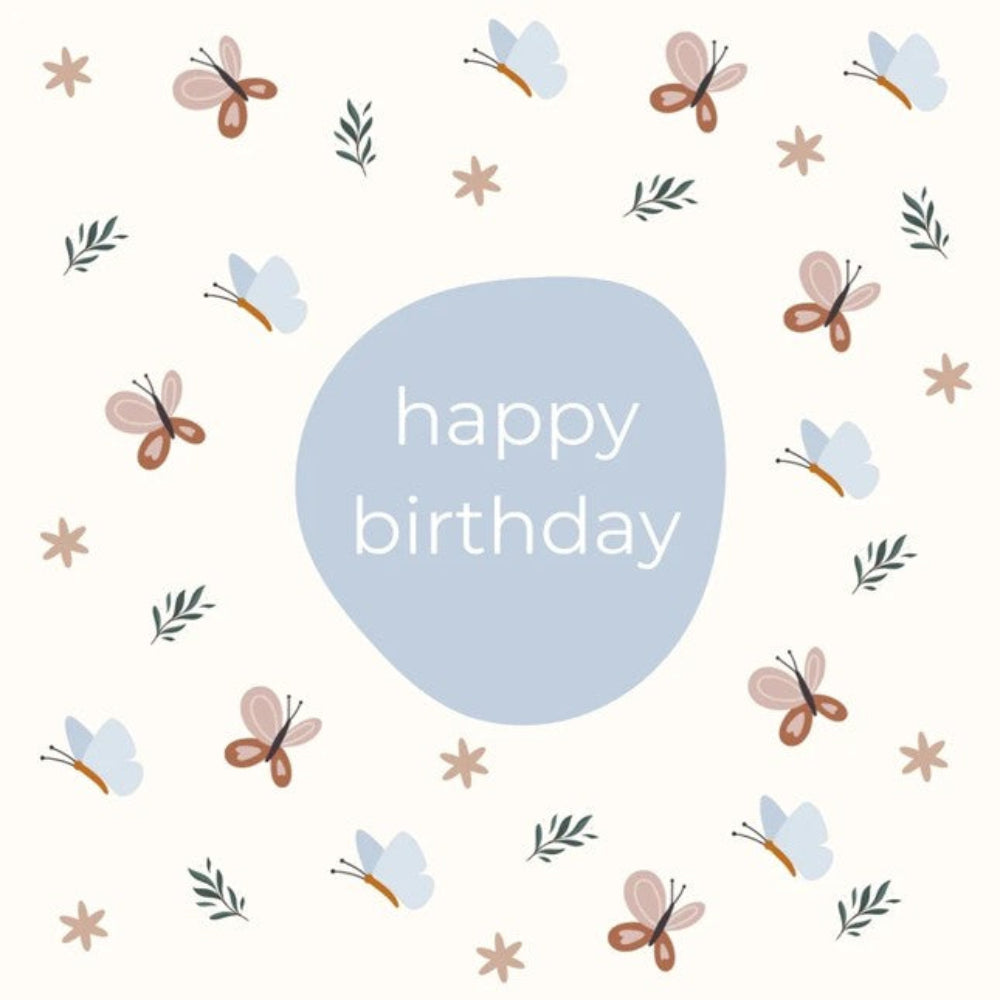 Petite Vous Greeting Card - Happy Birthday Butterflies