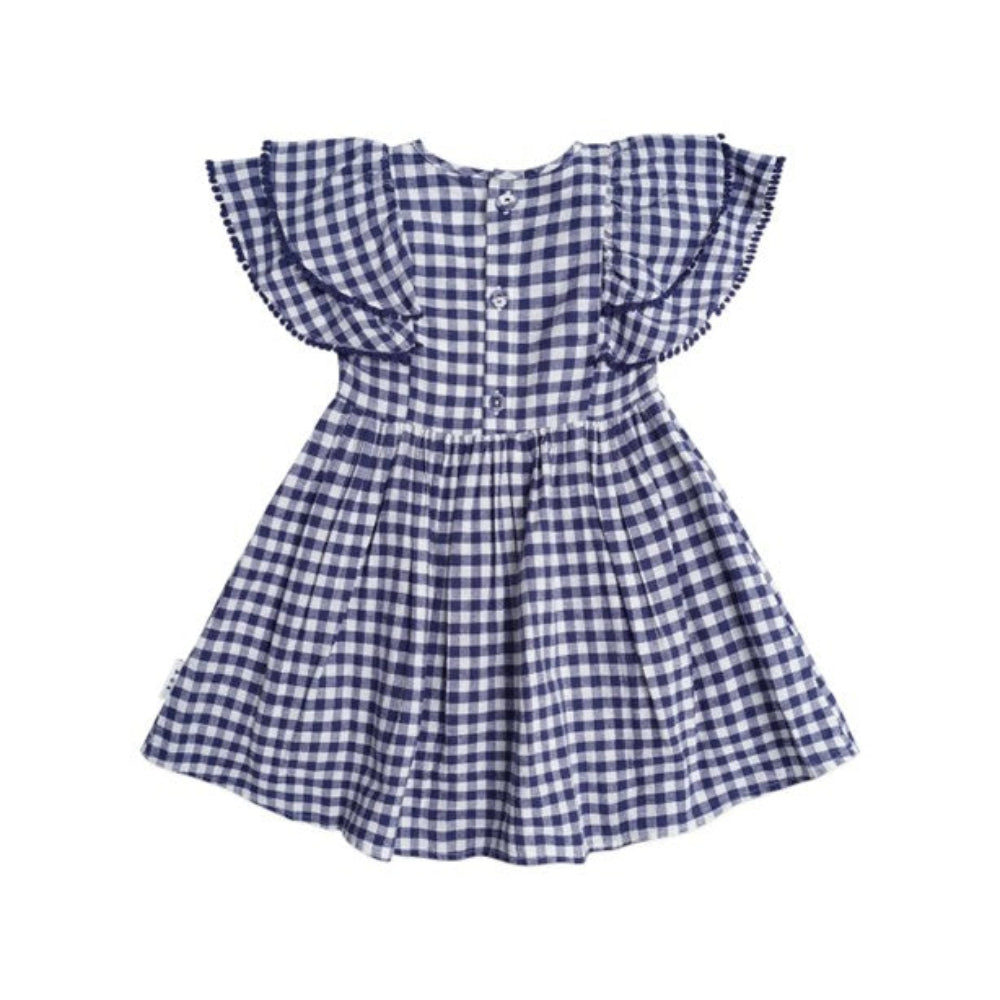 Huxbaby Cherry Pie Frill Check Dress