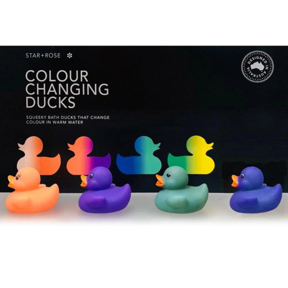 Star + Rose Colour Changing Ducks - 5 - 7 cm approx
