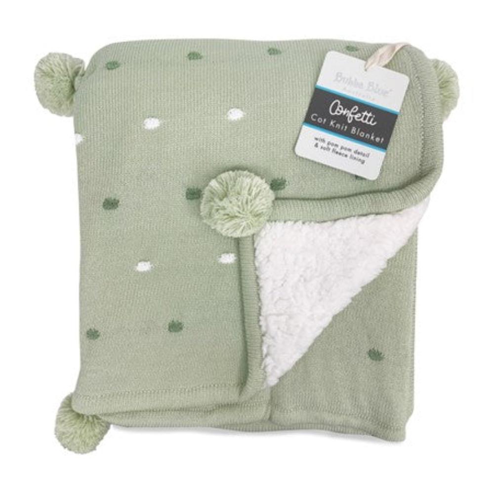 Bubba Blue Confetti Blanket - Olive