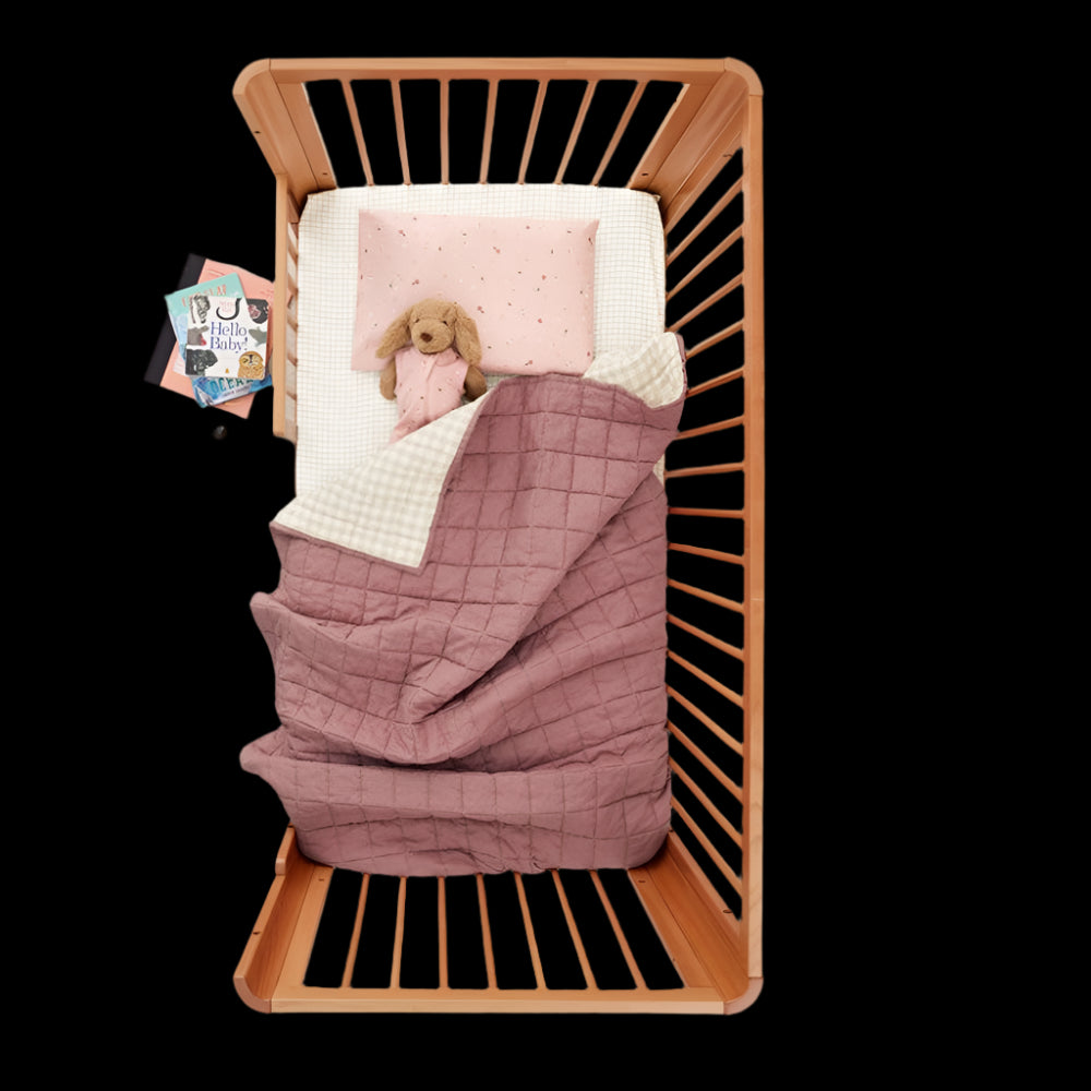 ErgoPouch Quilted Coverlet 3.5 TOG - Rosy Gingham - Single Bed