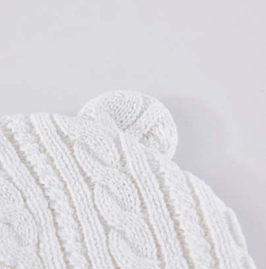 Snugtime Cable Earmuff Beanie - Cream