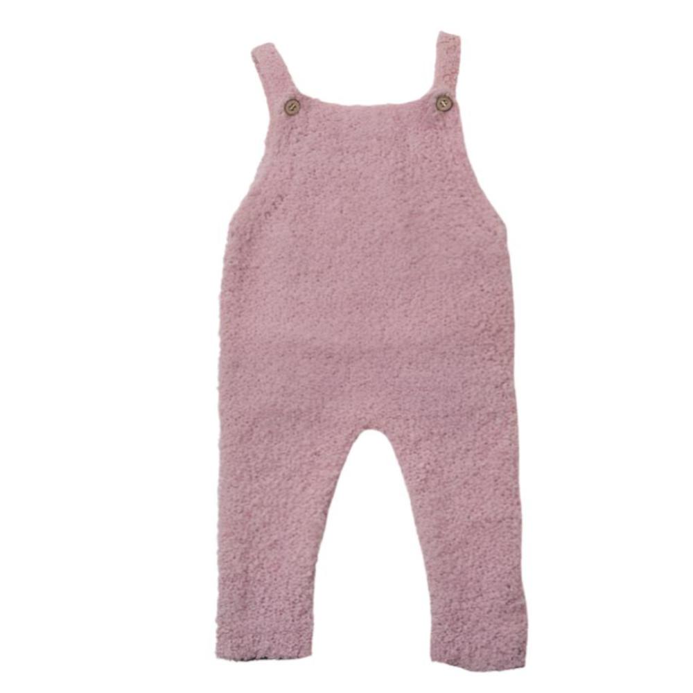 Walnut Crew Overalls - Pink Boucle