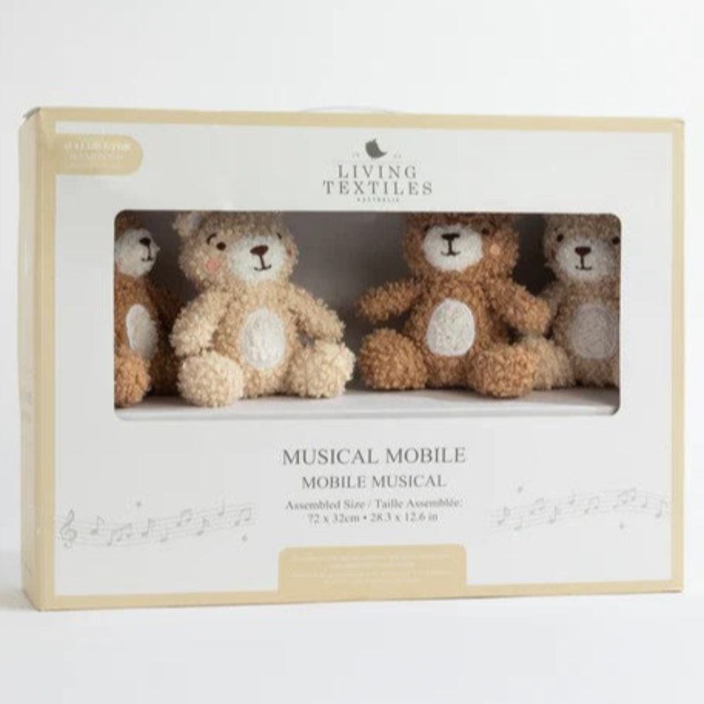 Living Textiles Musical Mobile Set - Cuddly Bear