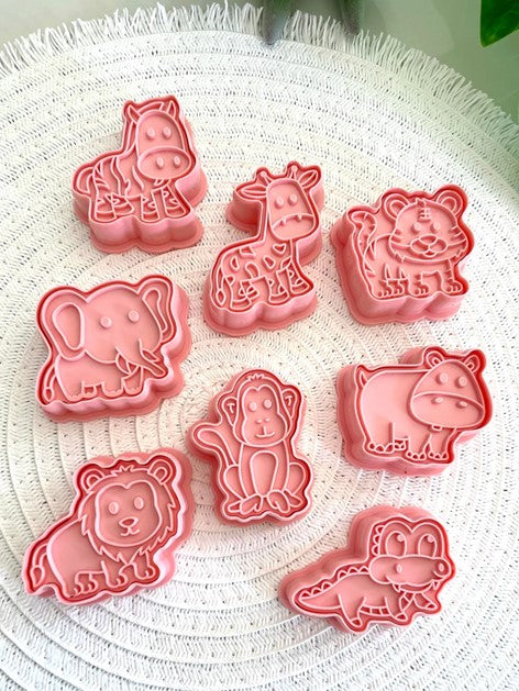 Wild Dough Playdough Stamper and Cutter Set - Africa Animals