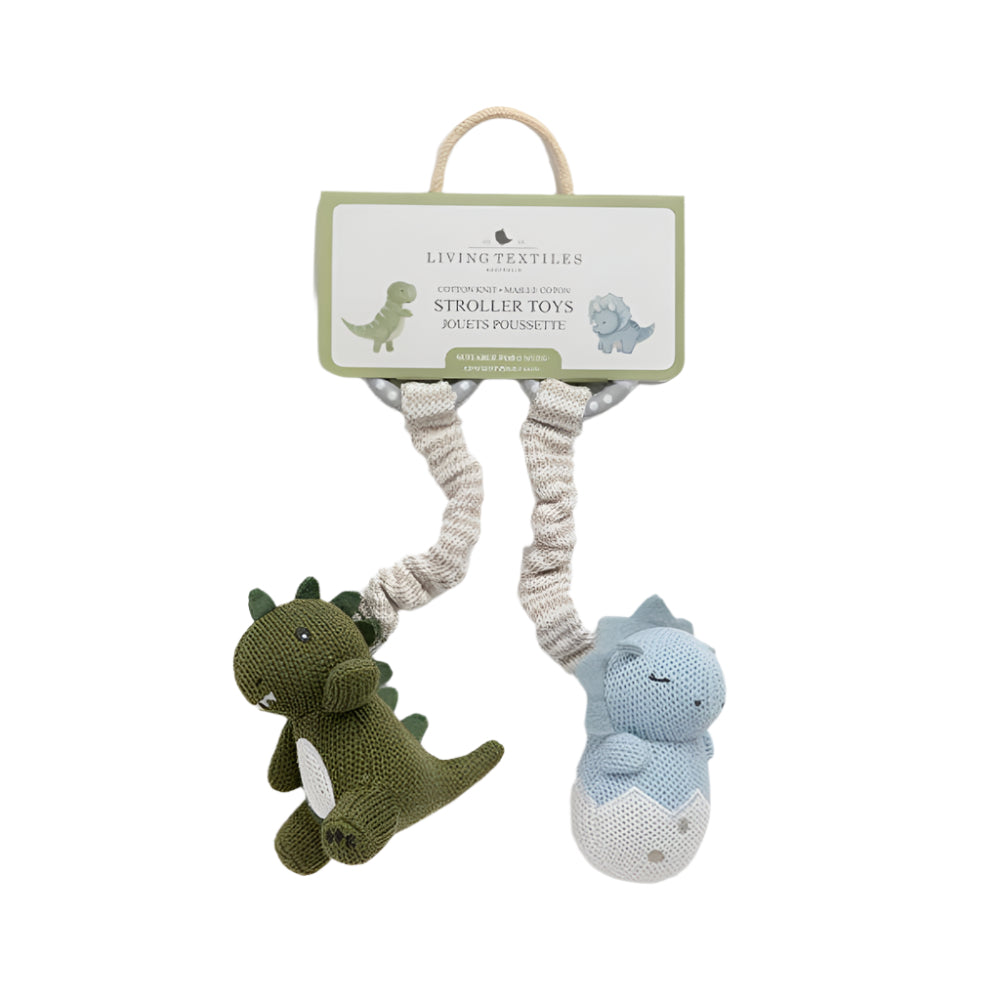 Living Textiles Stroller Toy 2pk - Dinosaurs