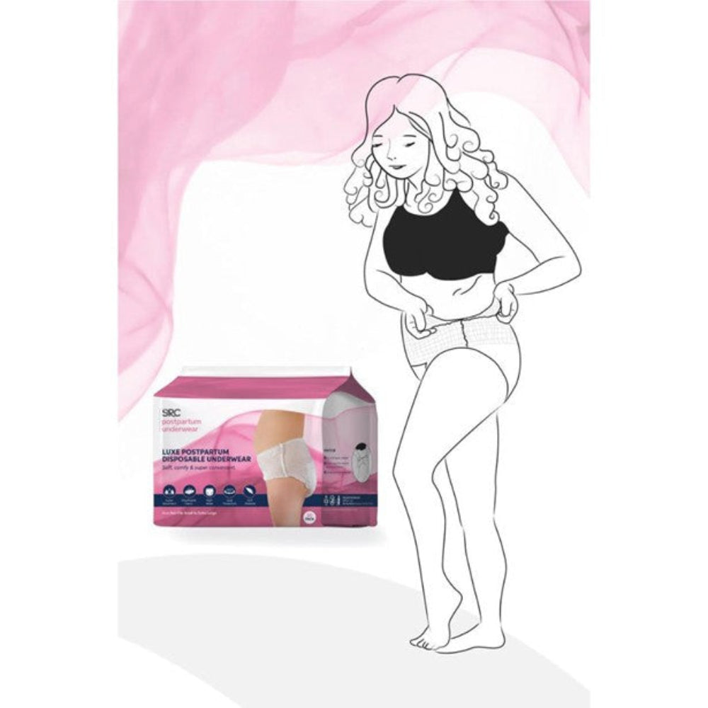 SRC Health Disposable Postpartum Underwear 10 Pack