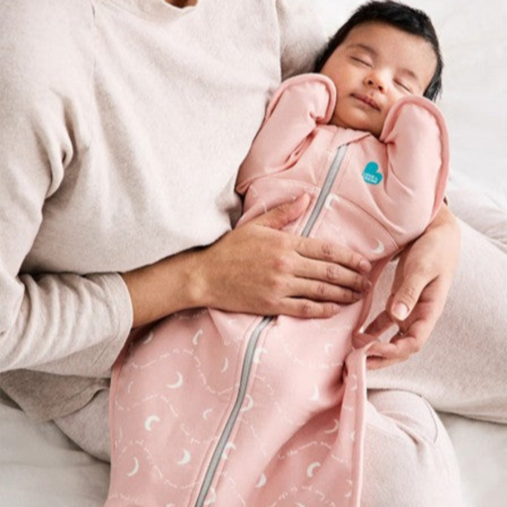 Love To Dream Swaddle Up 1.5 Tog - Dusty Pink Moon and Back
