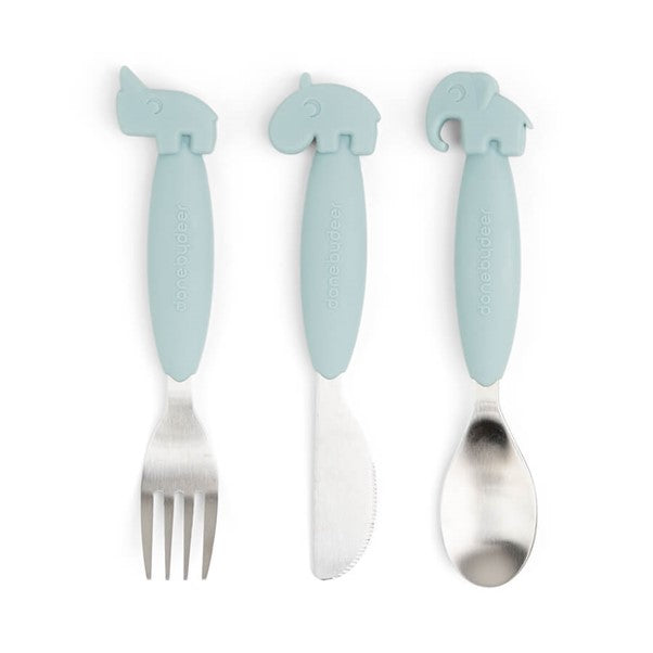 Done by Deer Easy Grip Cutlery - Blue