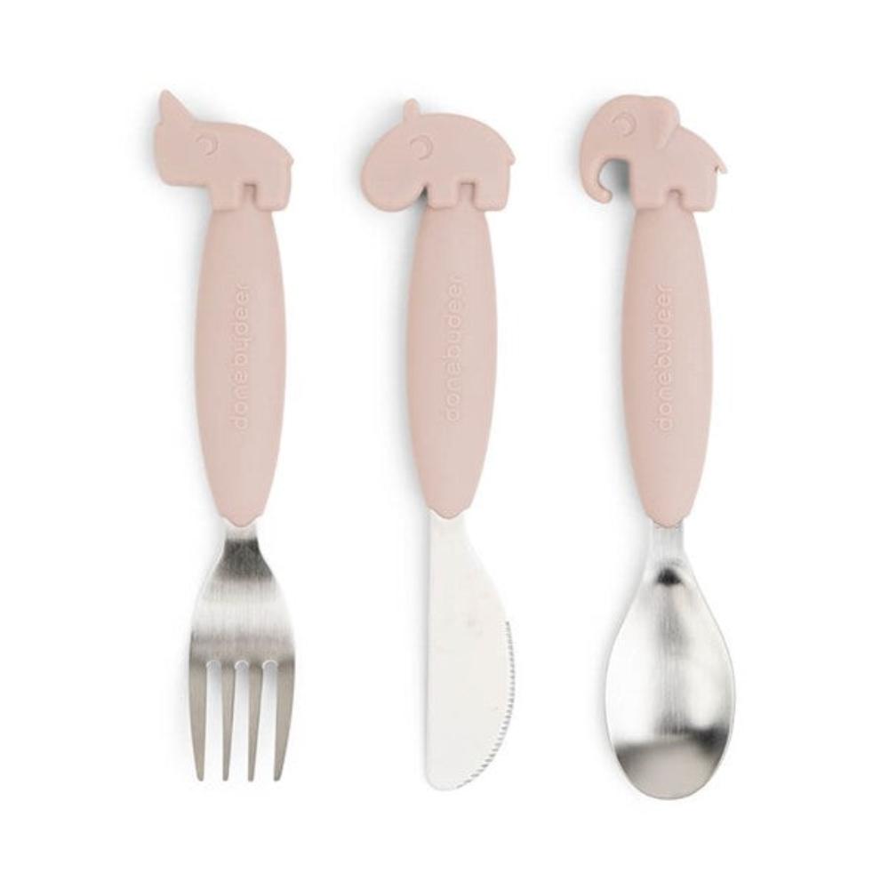 Done by Deer Easy Grip Cutlery - Powder