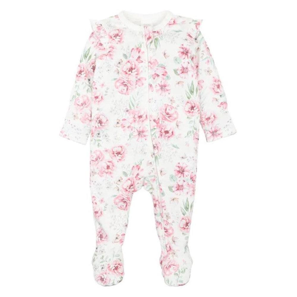Bebe Long Sleeve Zip Onesie - Evie